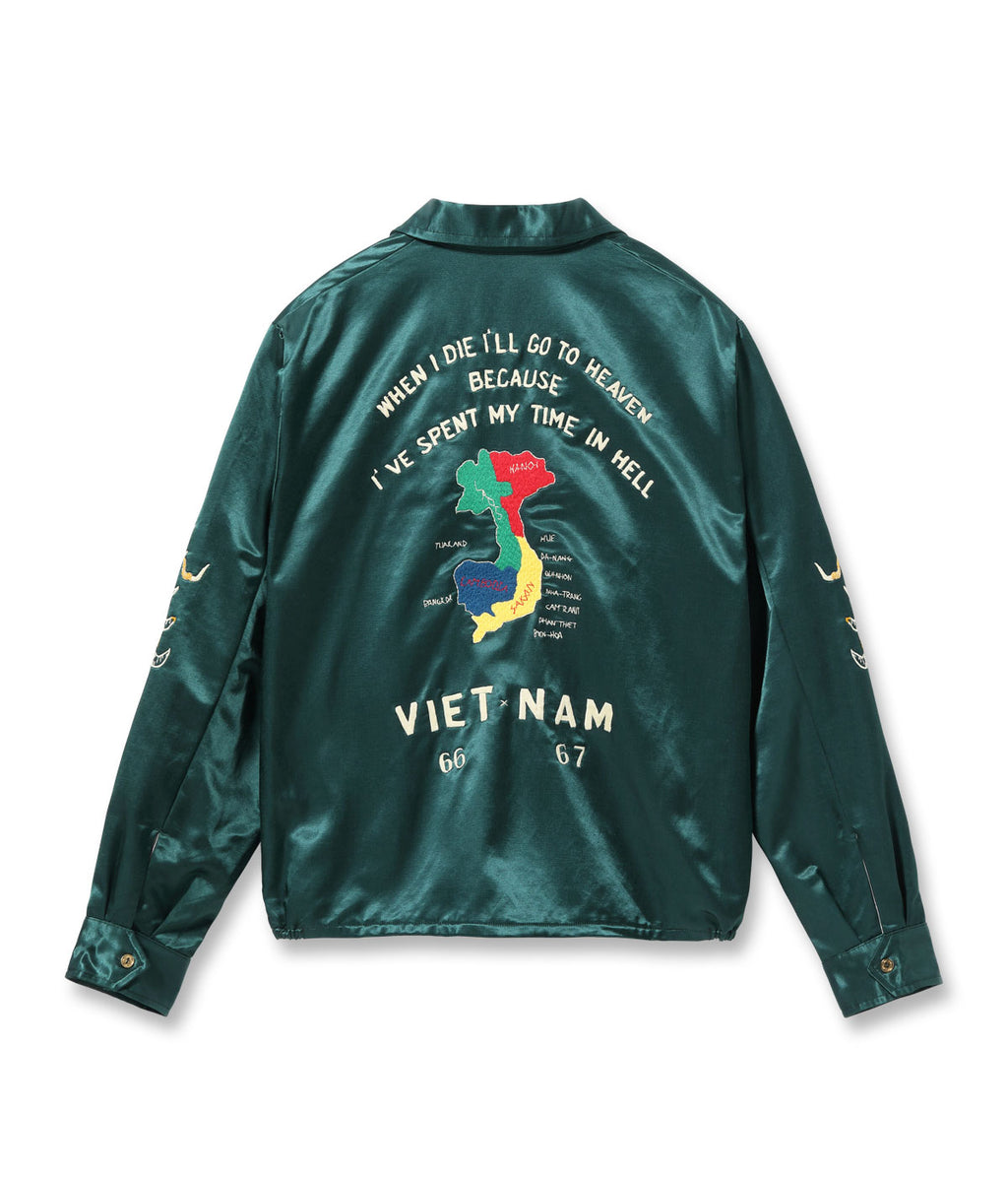 Mid 1960s Style Satin Vietnam Jacket “VIET-NAM MAP”