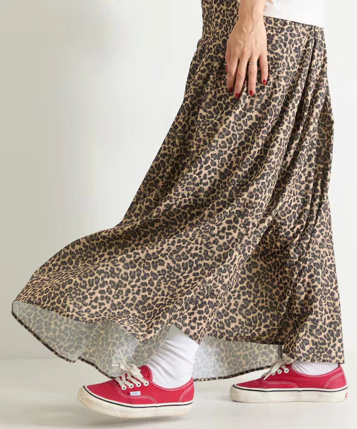 Double-Tuck Long Skirt