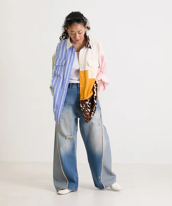 Patchwork Big Shirt