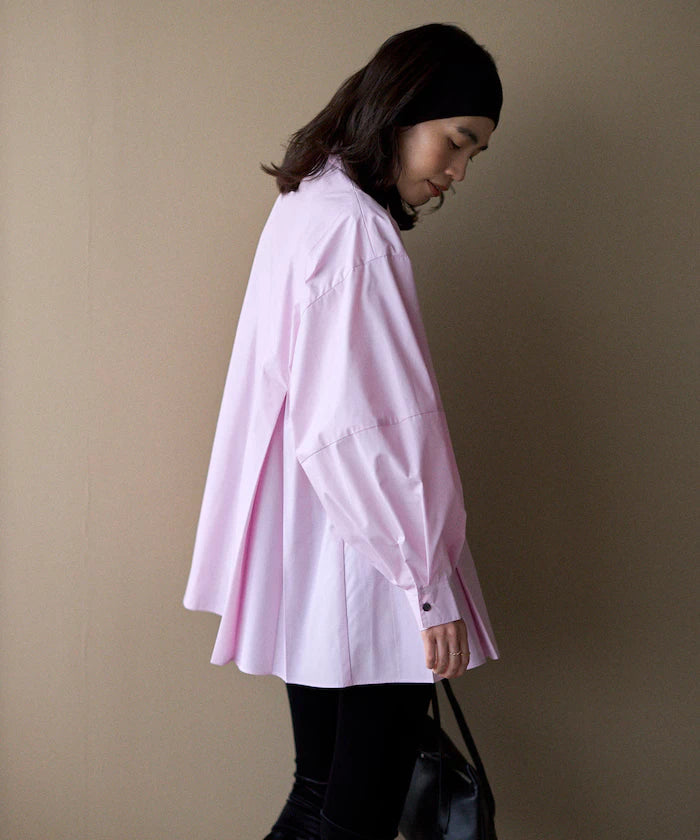 Box Stacked Balloon Sleeve Long Sleeve Shirt