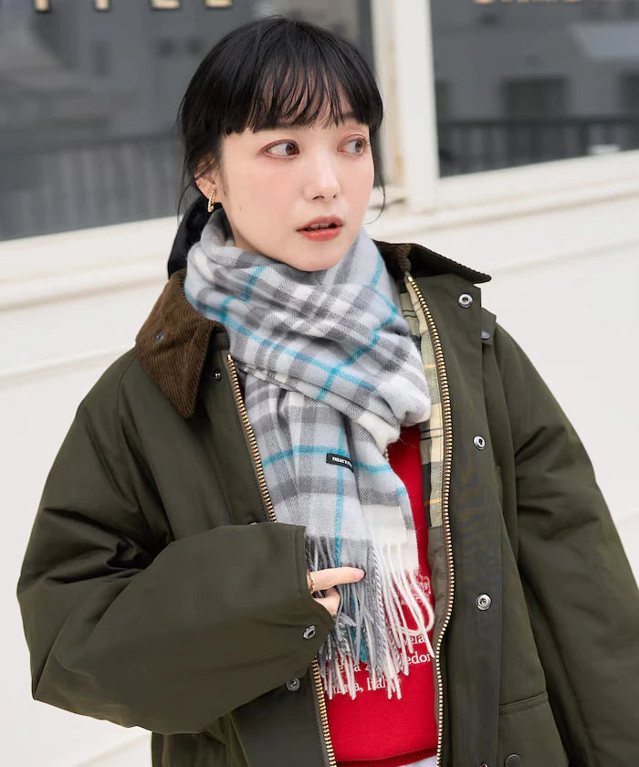Wool Check Scarf