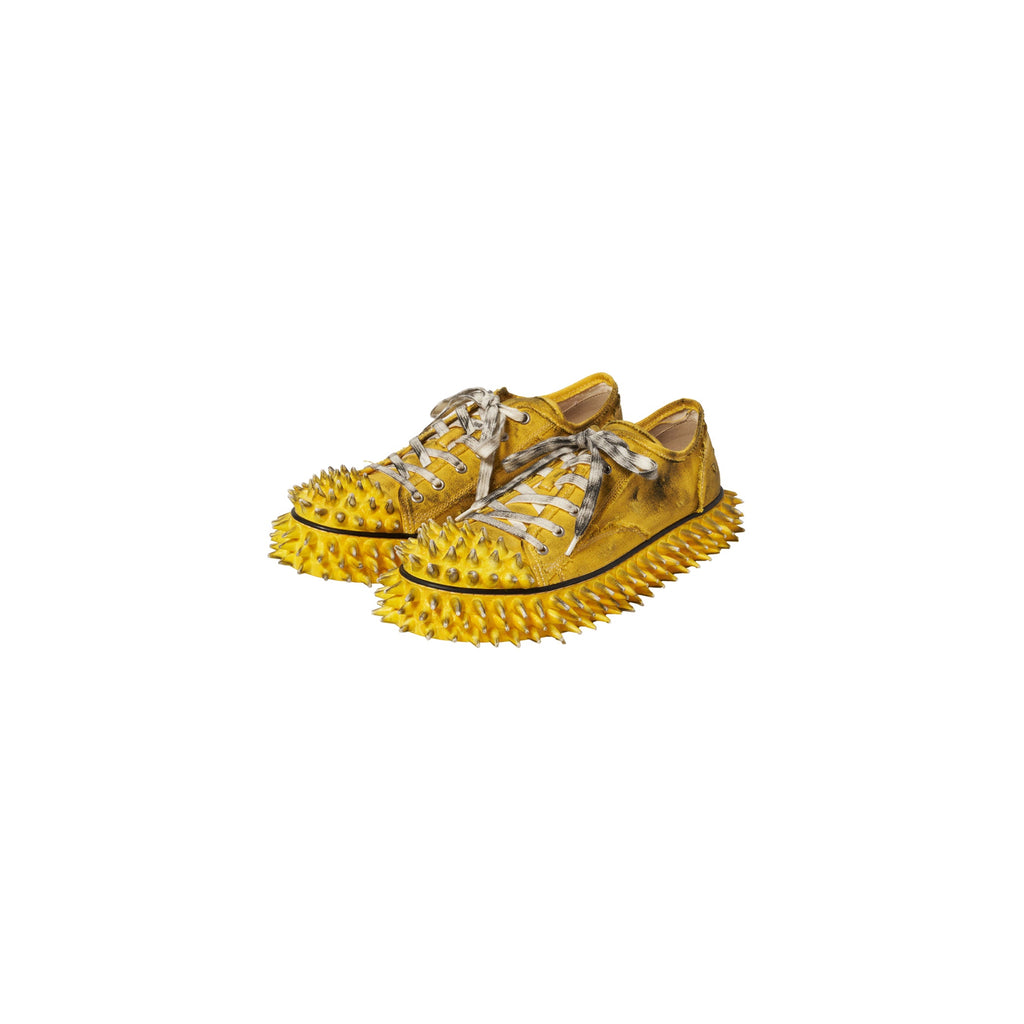 DIRTY SPIKE TOE　CAP CANVAS SNEAKER