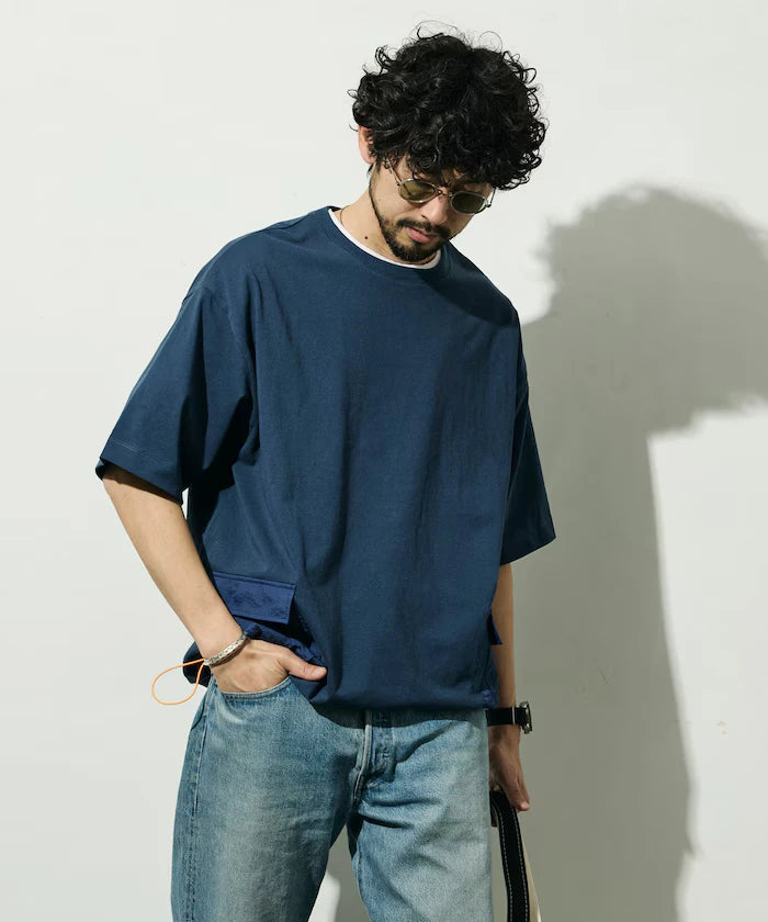 6 Ounce Side Pocket Spindle Short Sleeve T-Shirt / Big Silhouette