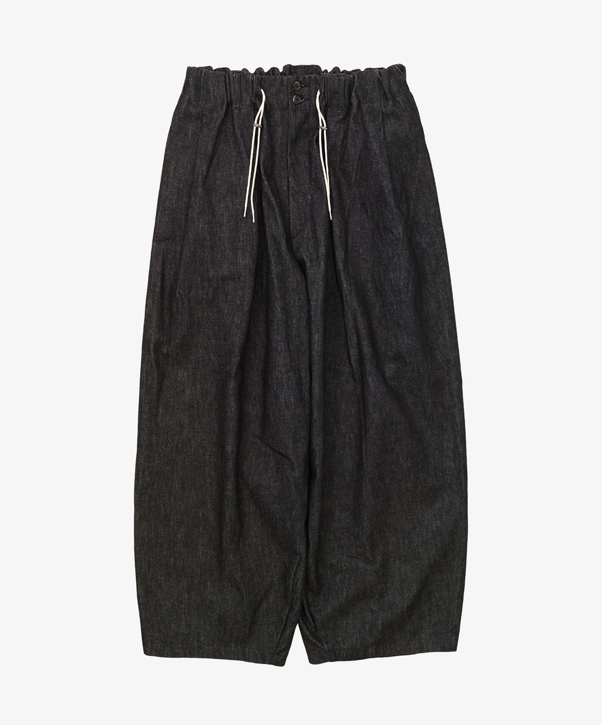 circular pants black denim one wash