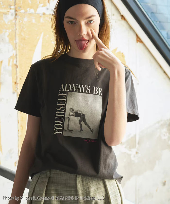 Marilyn Monroe Short Sleeve Monochrome Photo T-shirt