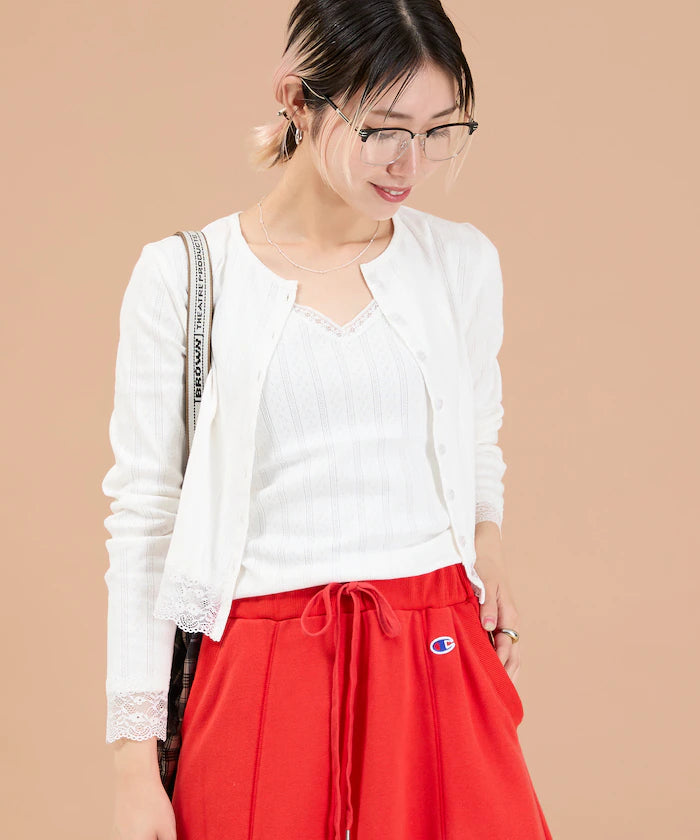 Eyelet Lace Cardigan