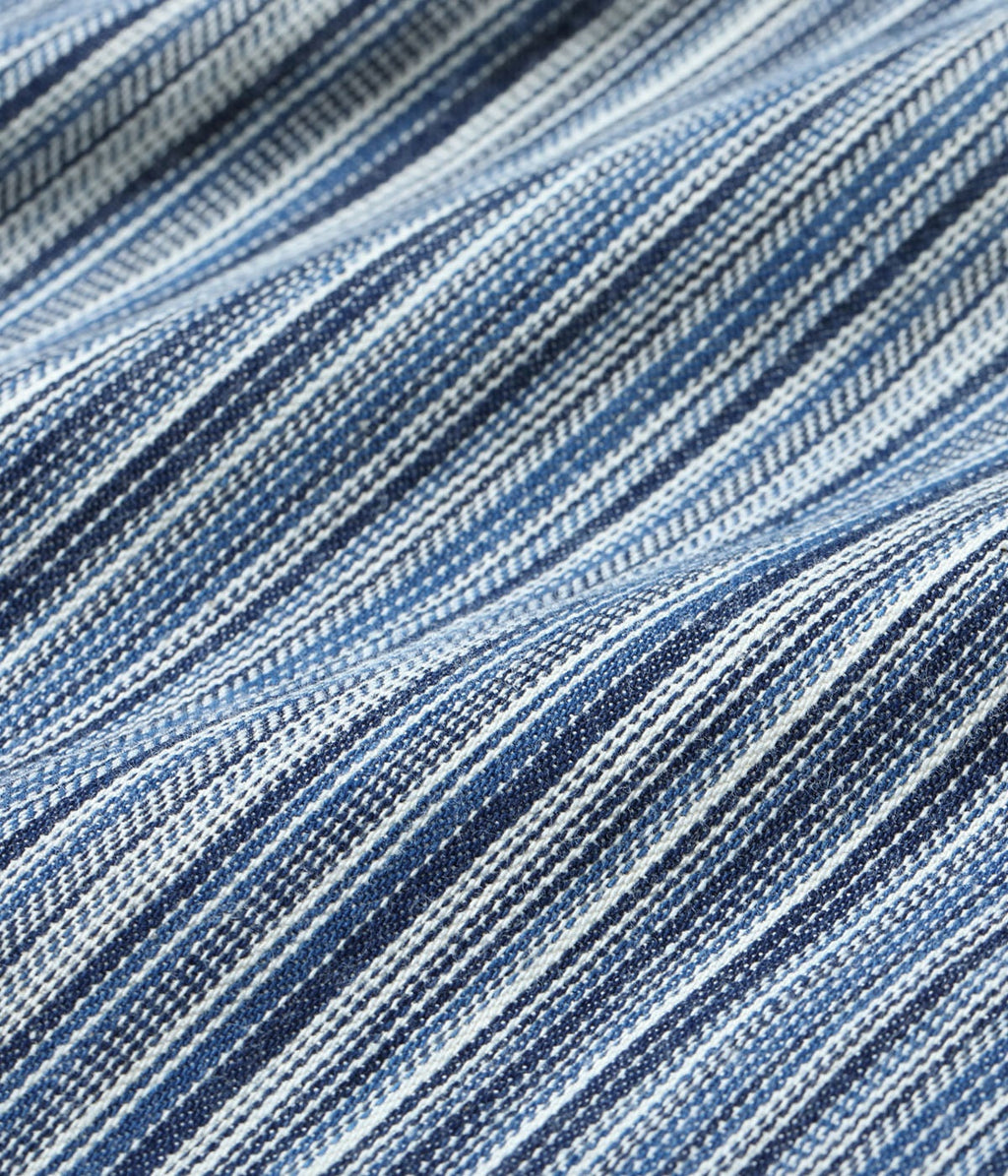 FICTION ROMANCE 5.5oz. INDIGO STRIPE WORK SHIRT