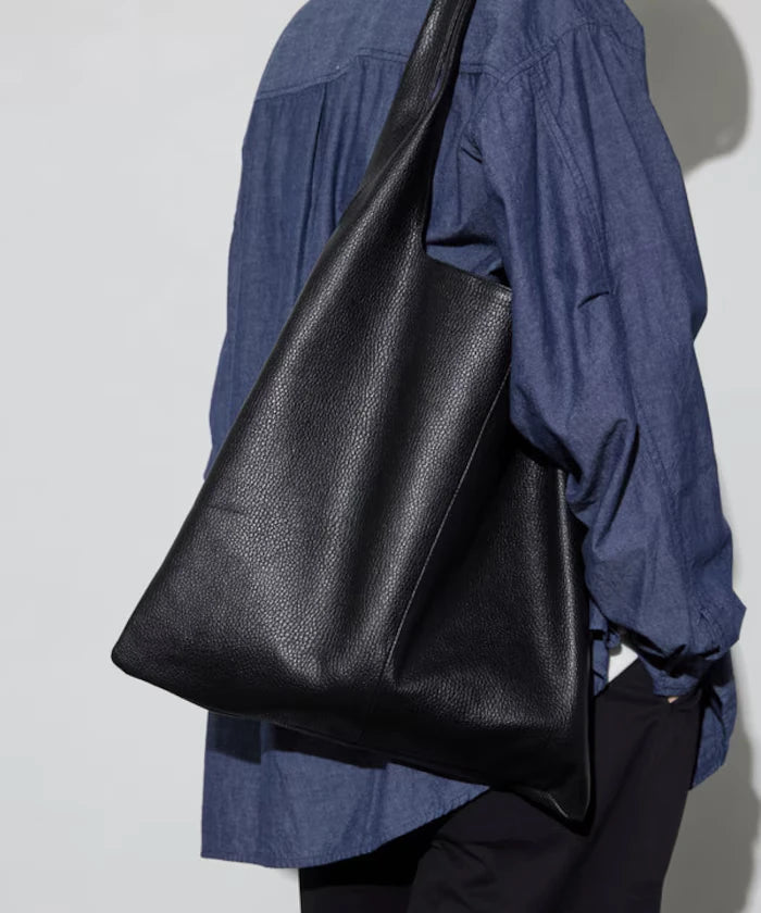 Leather Marche Bag / Leather Marche / Tote Bag / Cowhide / Water-repellent Leather