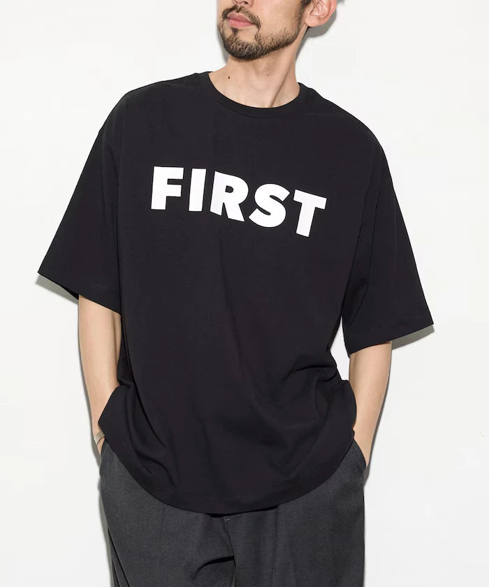 6 Ounce Front Logo Print Crew Neck T-Shirt / Print T-Shirt PR FIRST