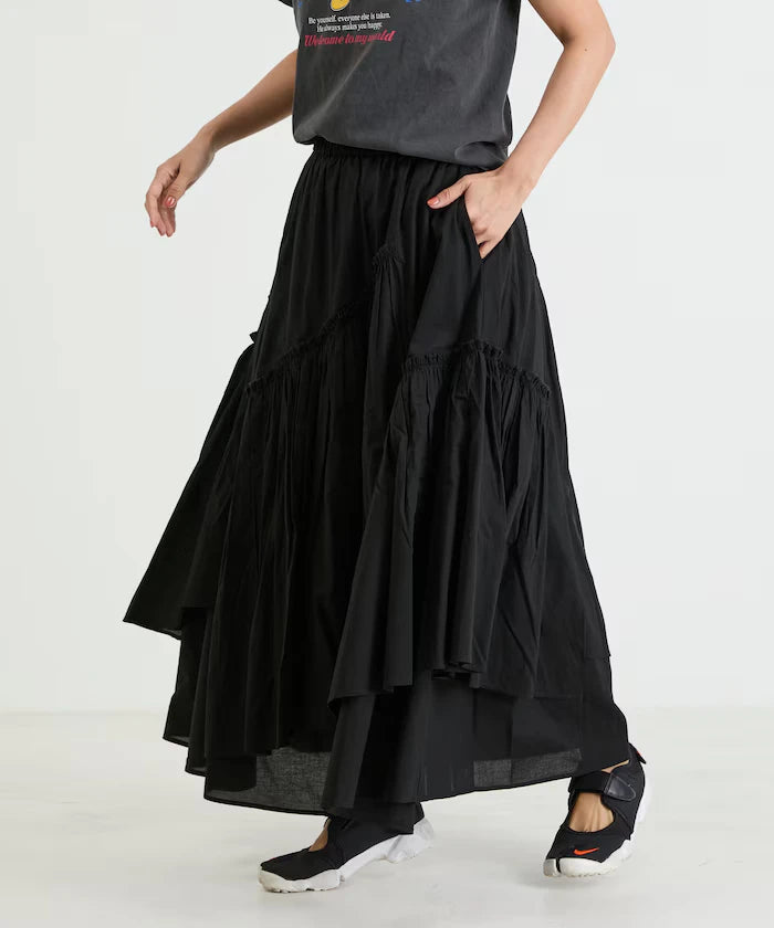 India Frill Maxi Gathered Skirt