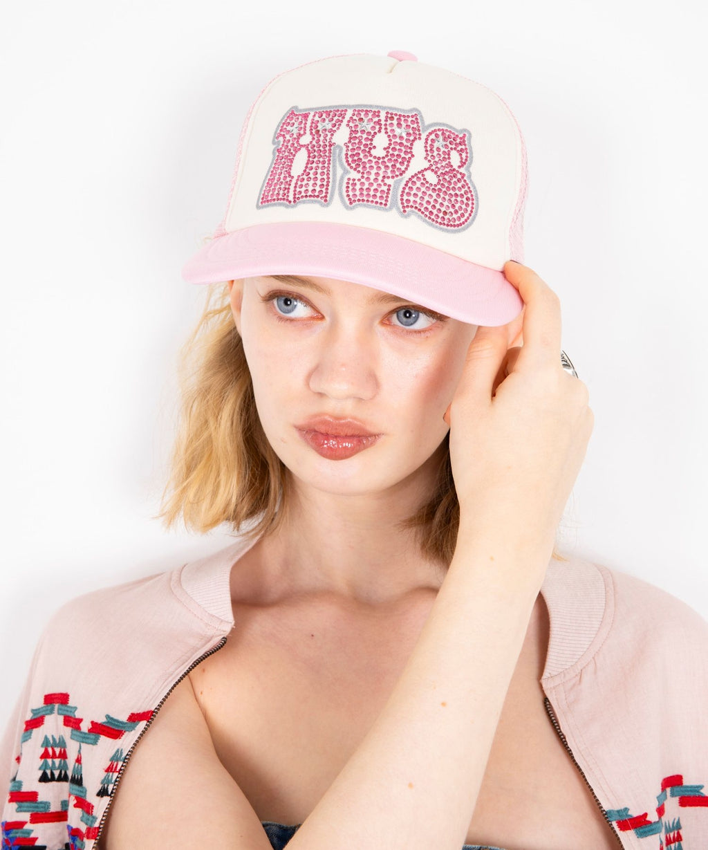 HYPNOTIZED LOGO Rhinestone Mesh Cap