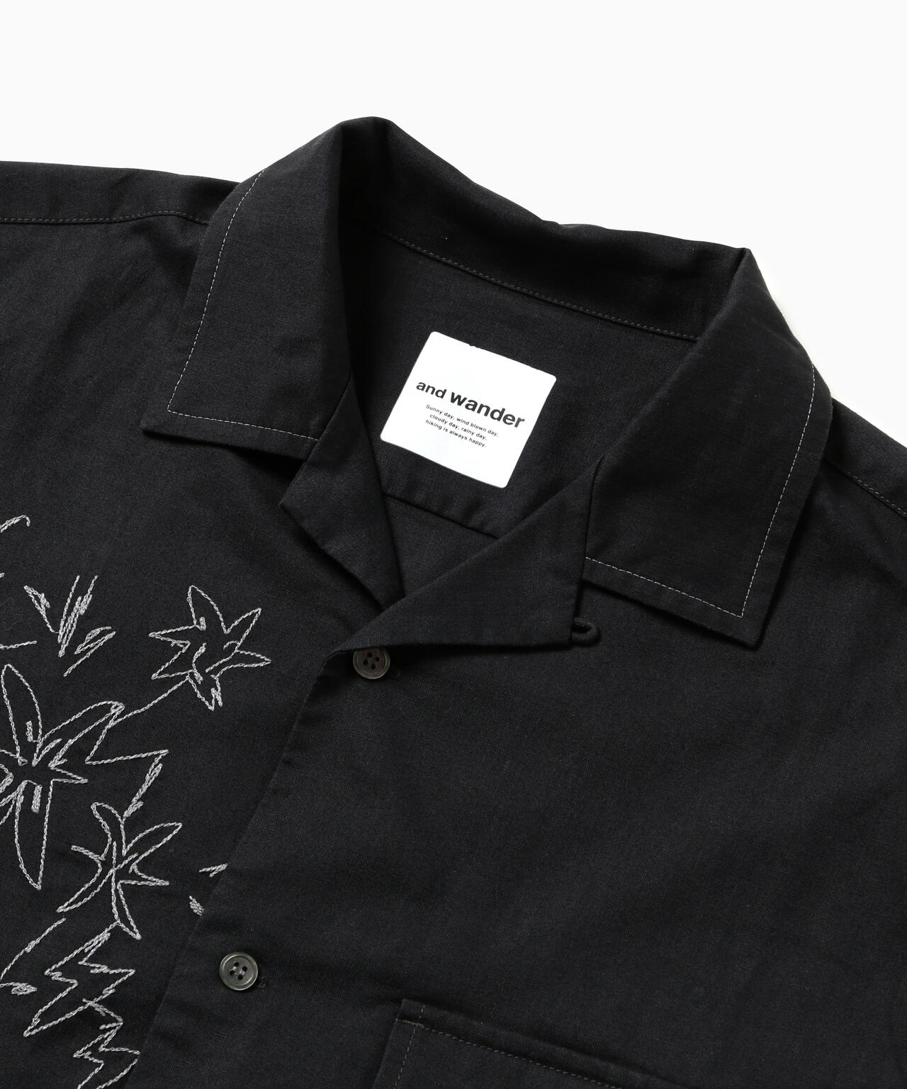 reflective embroidery shirt