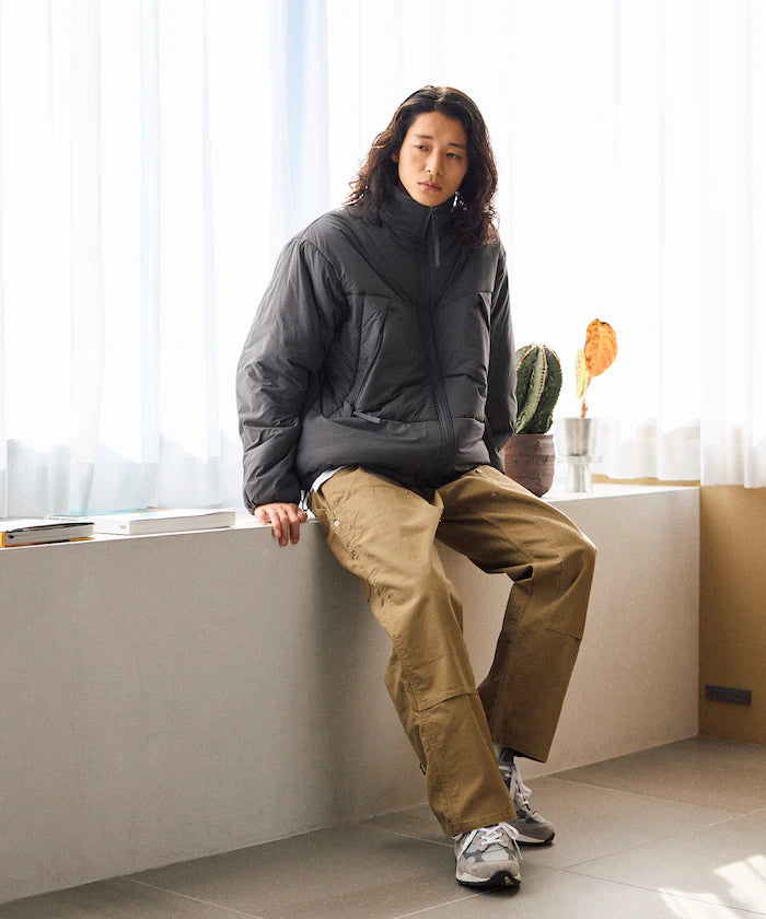PRIMALOFT PUFF JACKET / Primaloft Stand Collar Puff Jacket / Insulated Blouson