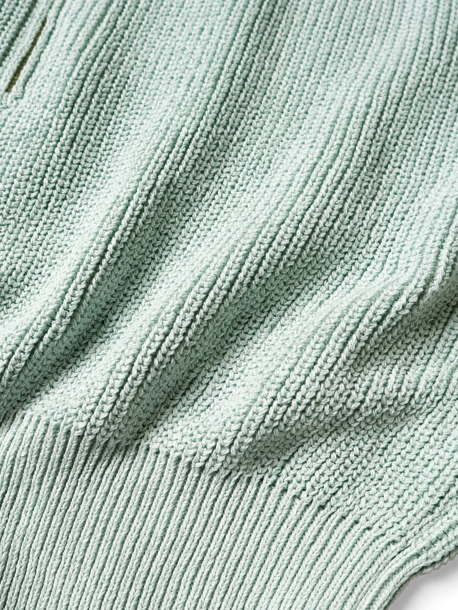 5G Cable Knit Half-Zip Vest