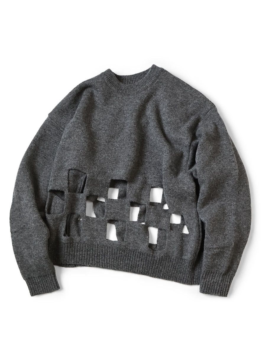 7G Wool Wind Pen BIG Crew Sweater
