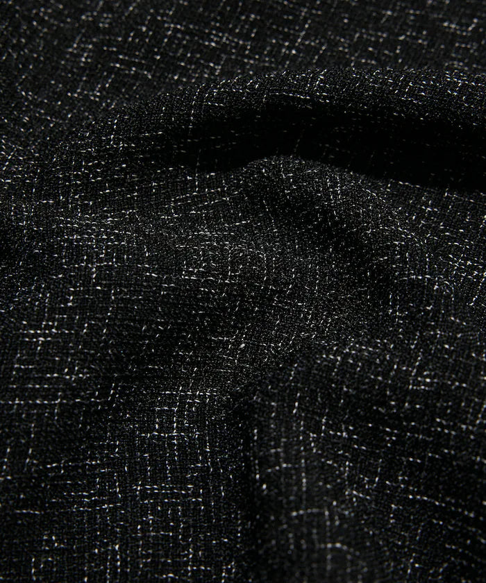 Dry Touch Summer Tweed Short Sleeve Crew Neck