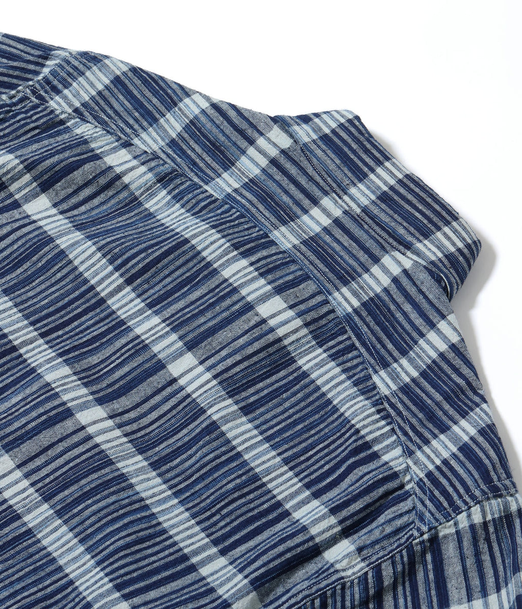 FICTION ROMANCE 5oz. INDIGO CHECK WORK SHIRT