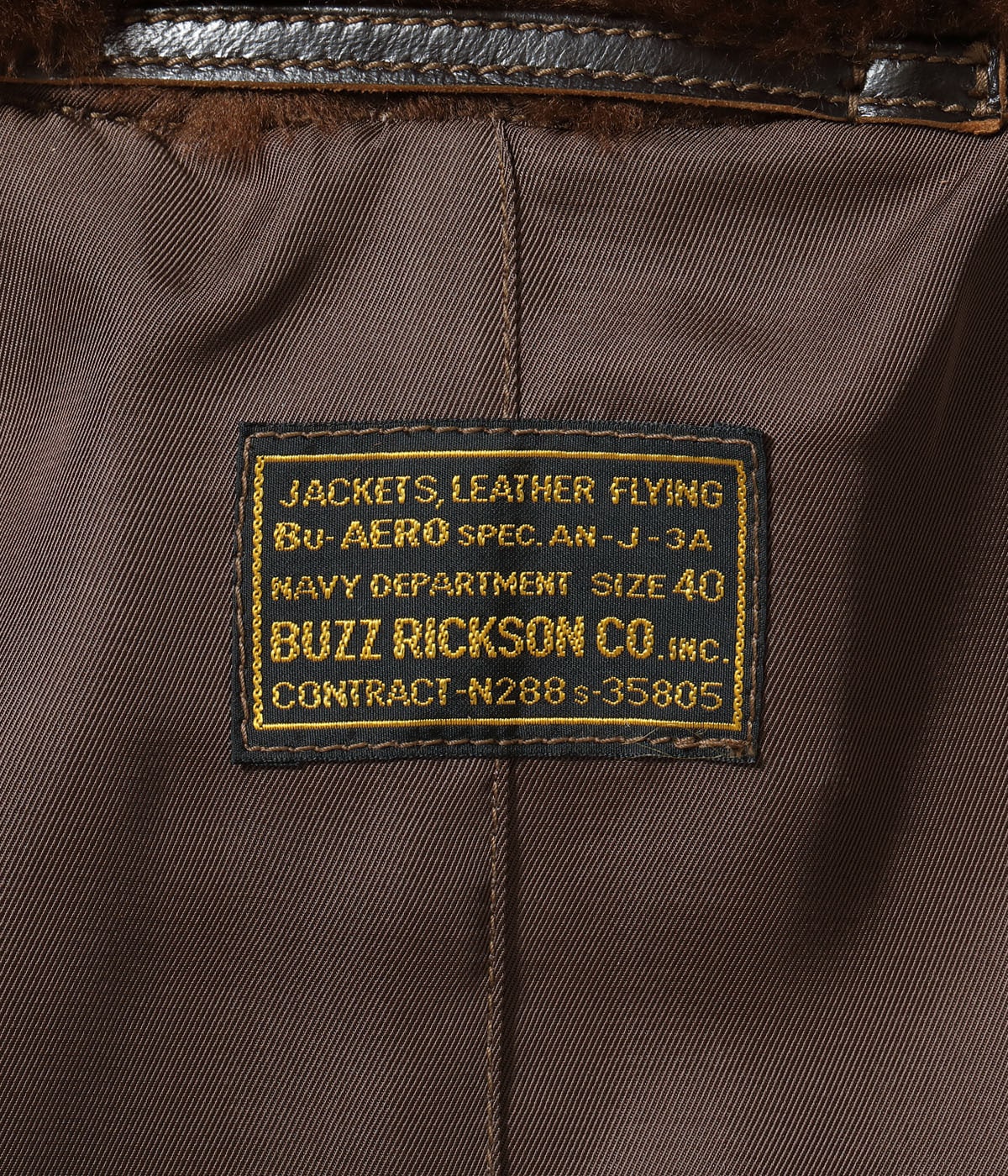 Type AN-J-3A ���BUZZ RICKSON CO. INC. HORSEHIDE MODEL���