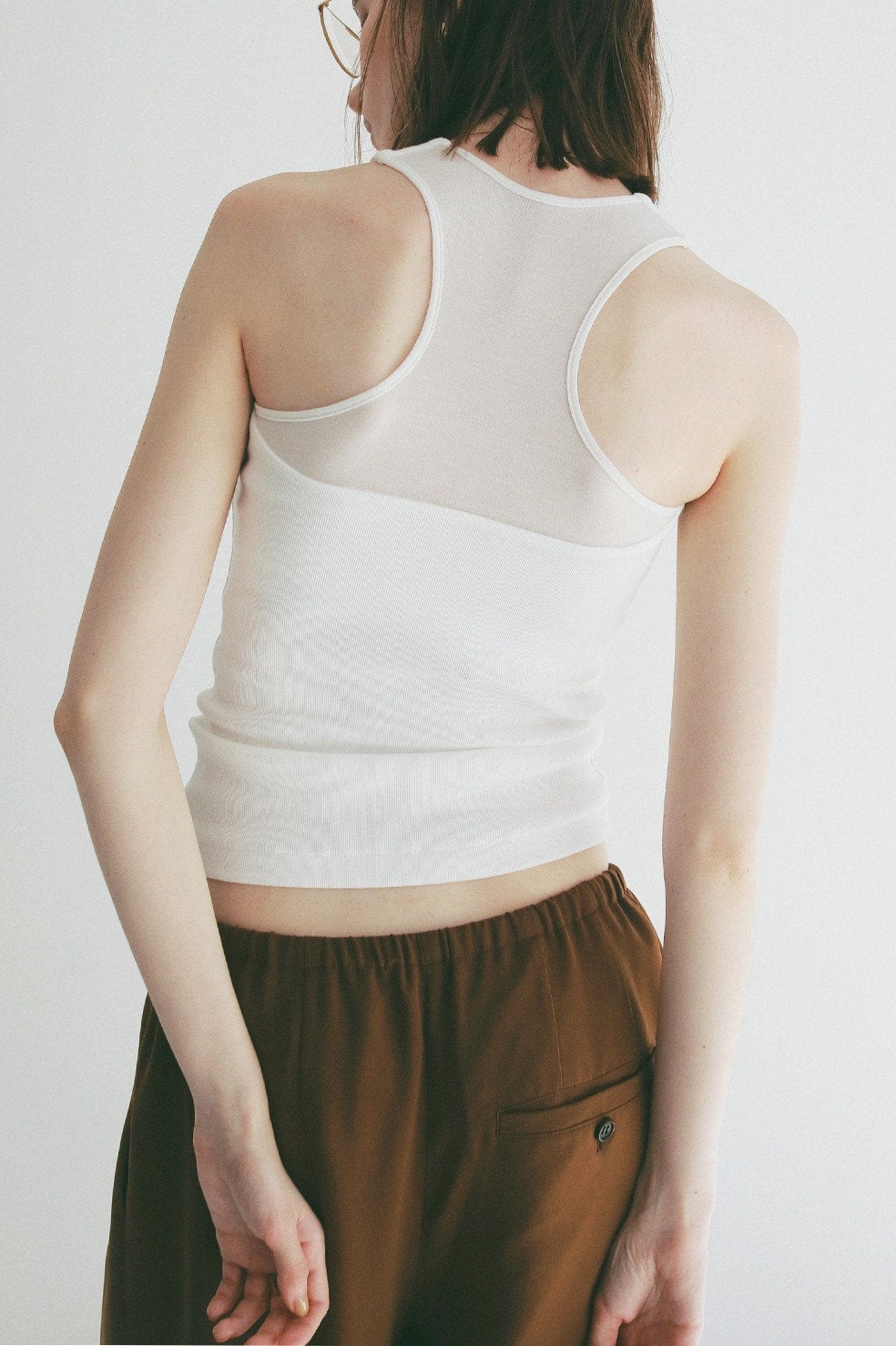 BACK SHEER TANK TOPS