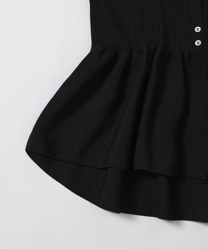 Japan Made Whole Garment Peplum Vest