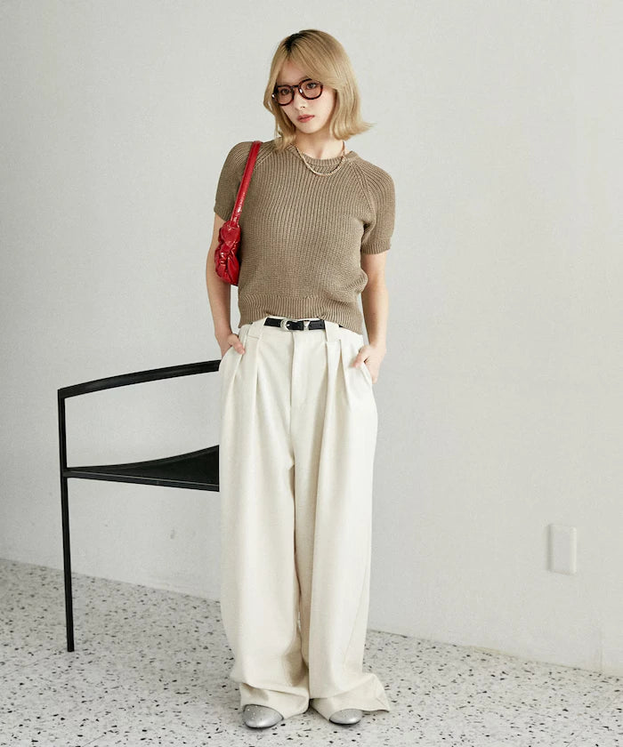 Compact Summer Knit with Purl Stitch - Limited Expansion