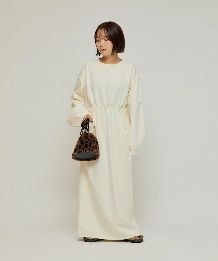 Cocoon Sleeve Damboru Sweat One-Piece / Spindle