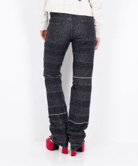 Scratch Flare Denim Pants