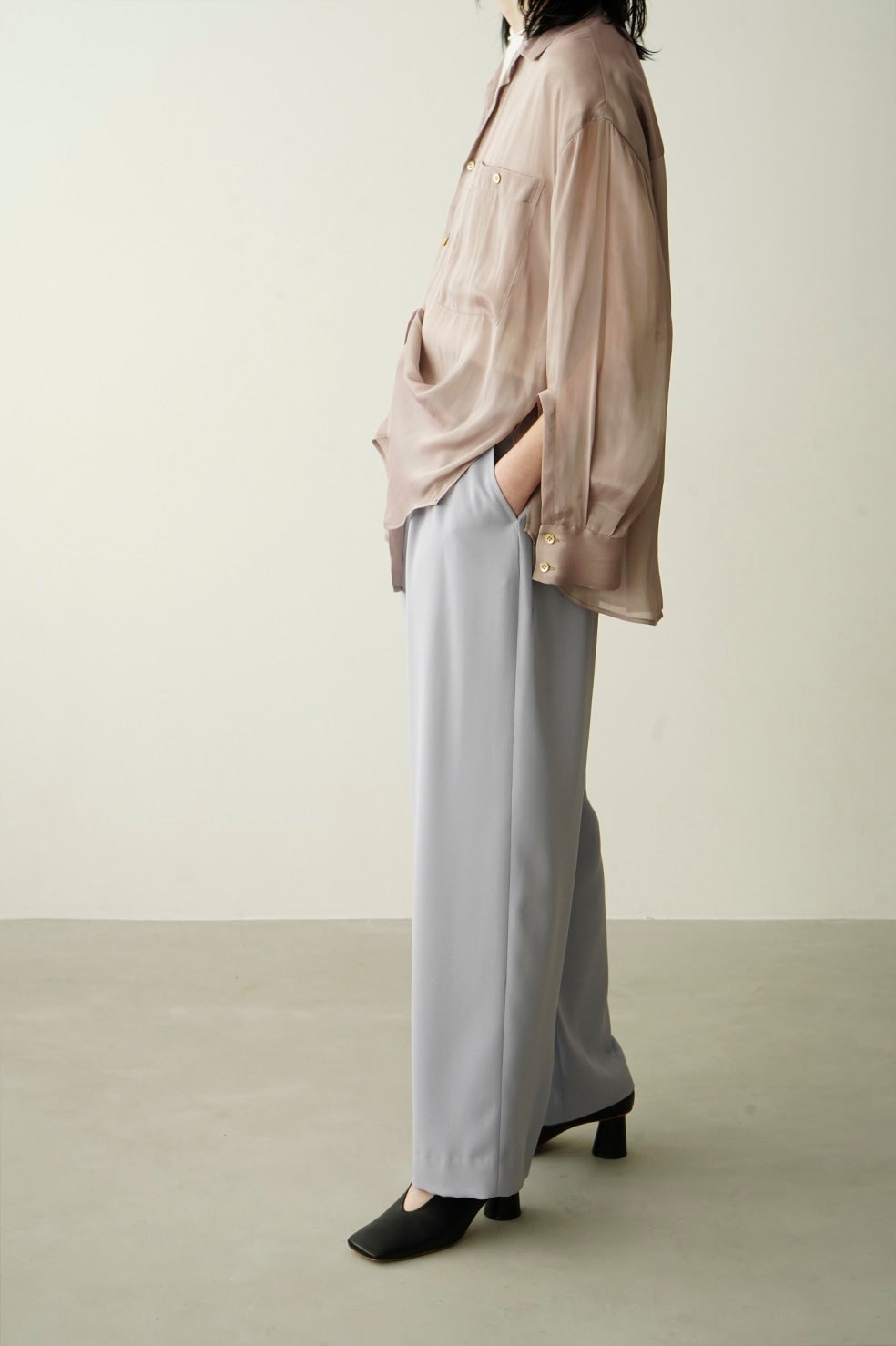 BASIC TUCK PANTS