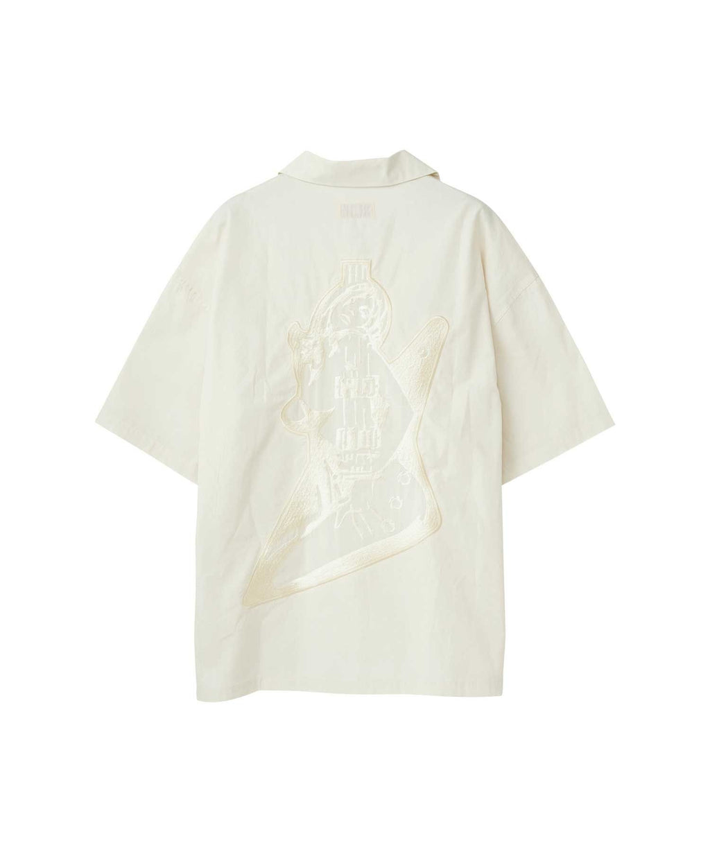 Guitar Girl Embroidered Oversized Shirt