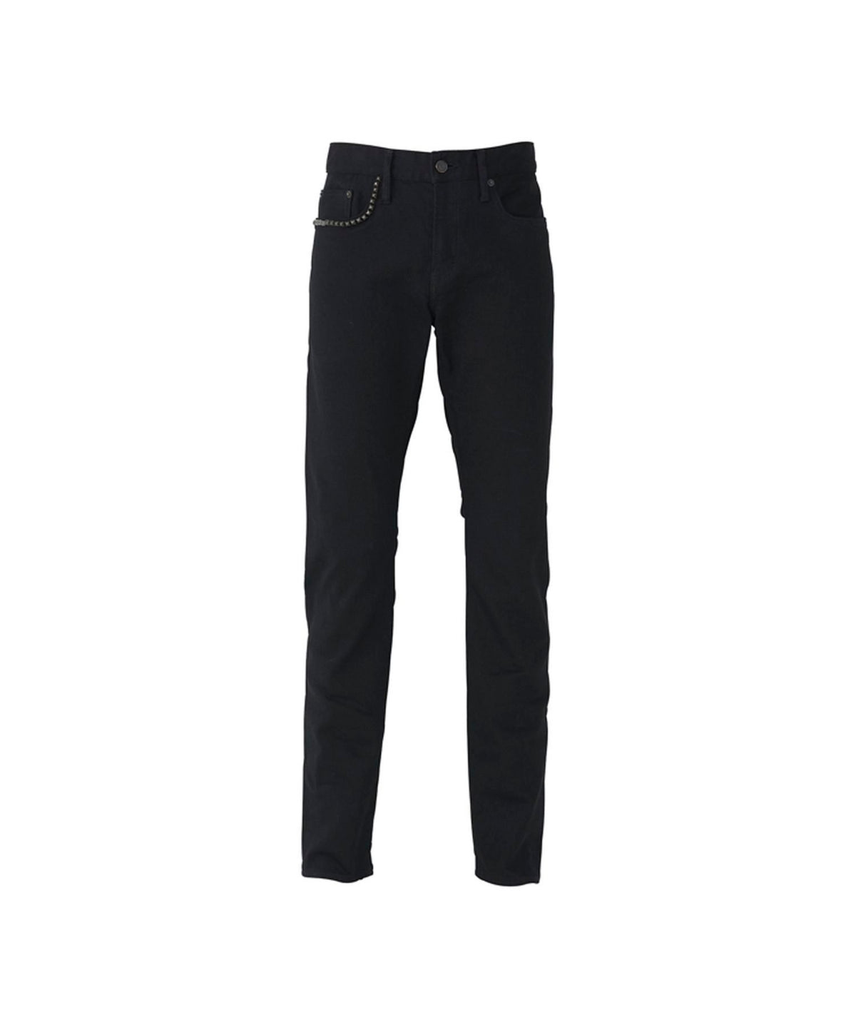 Black Denim Slim Pants