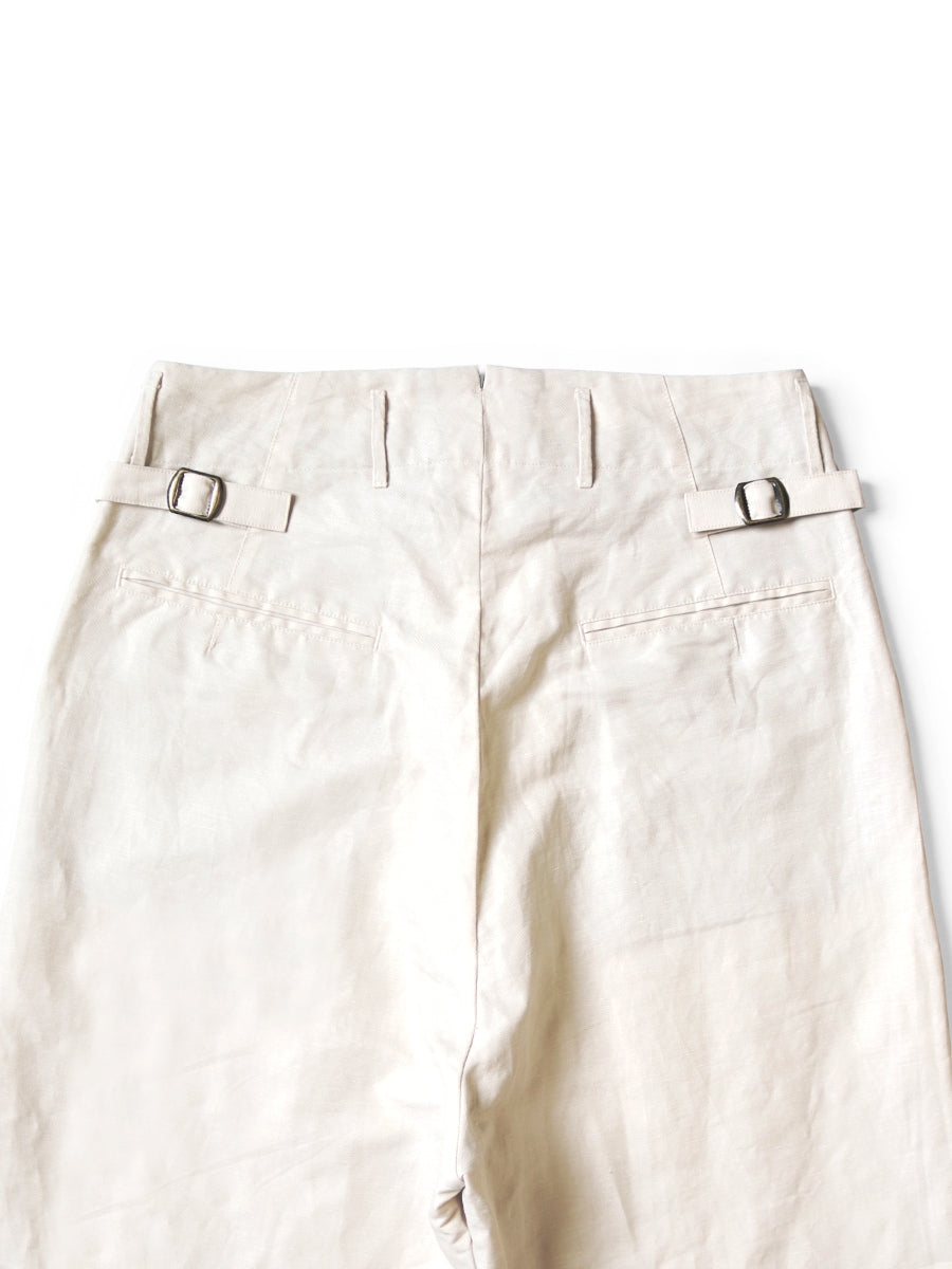 Cotton Linen Herringbone Lumber Suit Pants