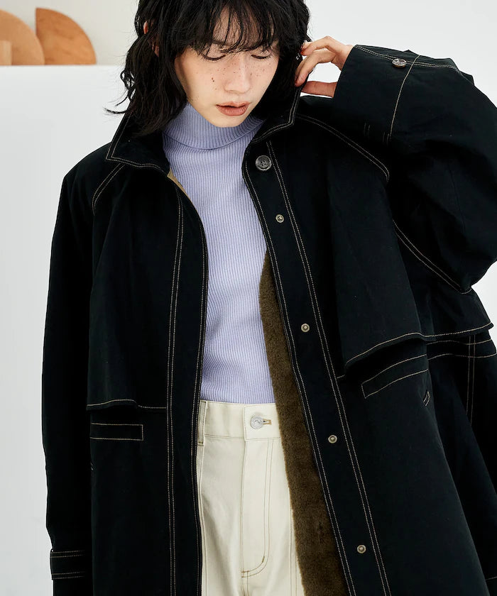 Multiway Boa Vest Coat