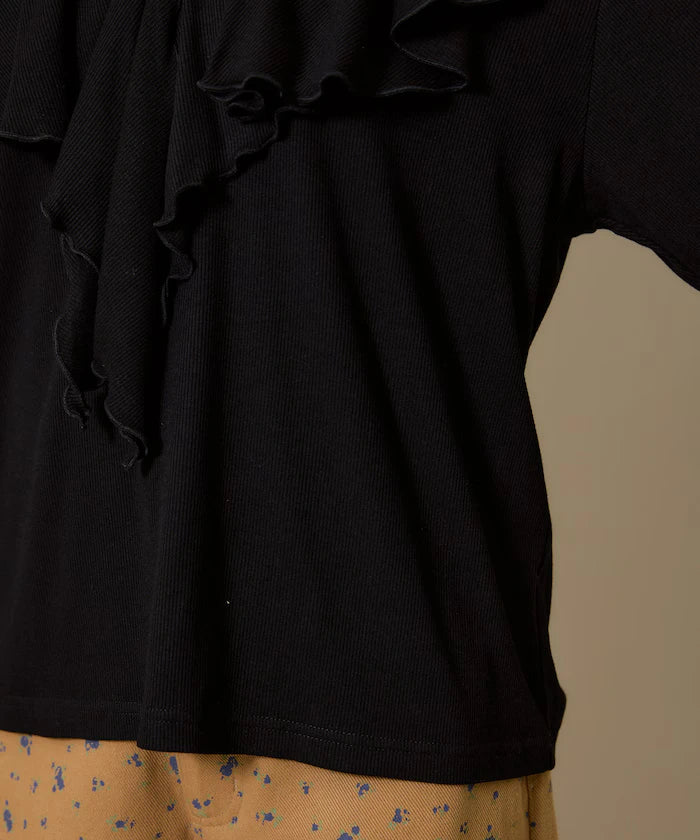 Collar Frill Ribbed Cut Sew Limited Edition