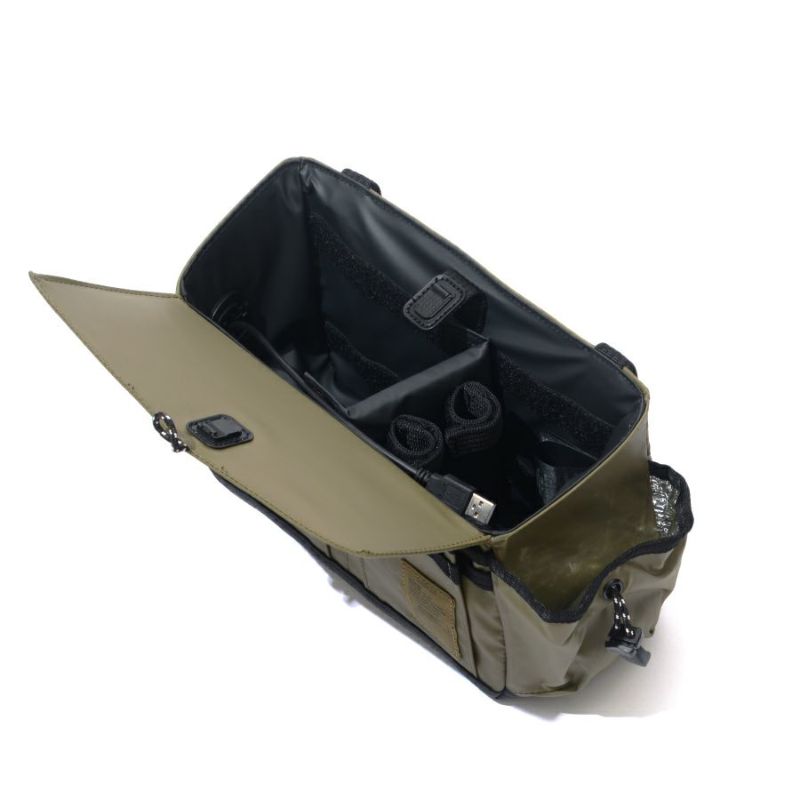 NYLON POLYCA SIDE CONTAINER/KHAKI