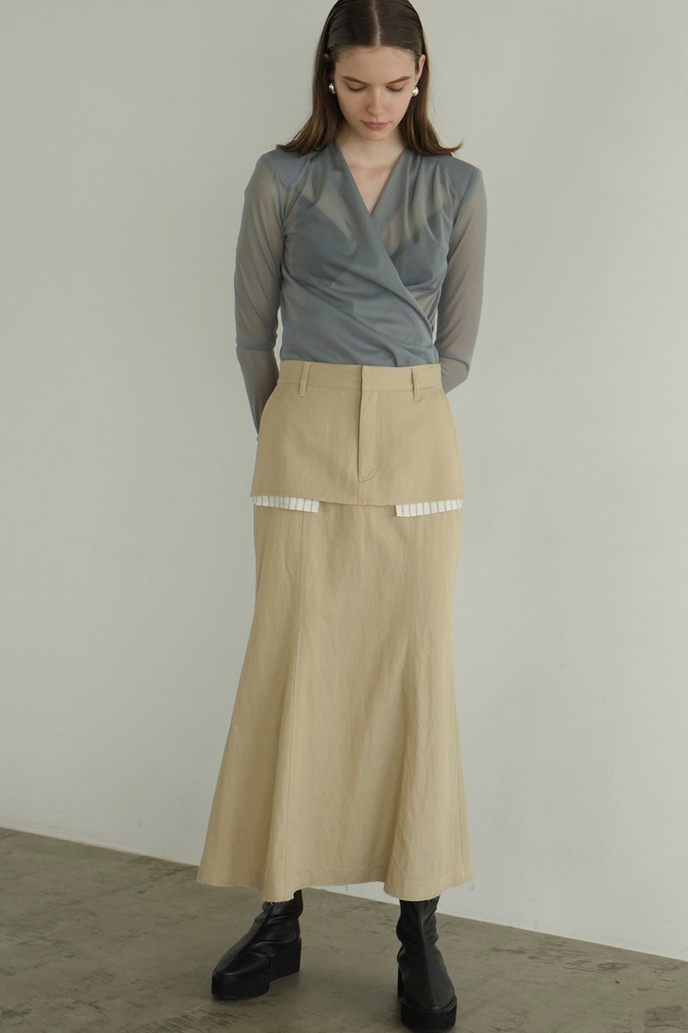 DOUBLE LAYRED SKIRT