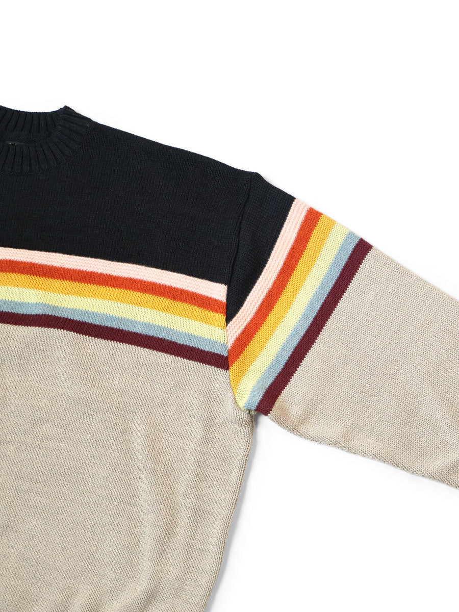 5G Cotton Knit RAINBOW & PECKISH RAINBOWY Crew...