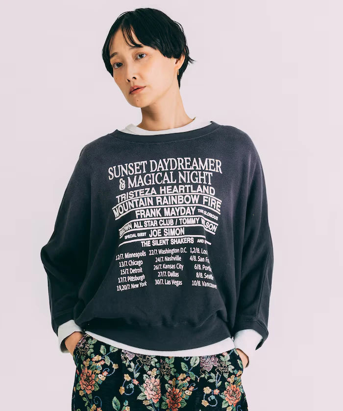 Fade Print Dolman Sweat