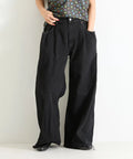 Vintage Remake Tuck Denim Pants
