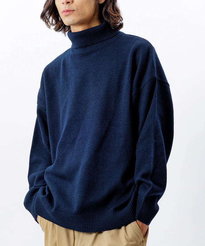 Relaxed Fit Easy Care Washable Turtleneck Knit
