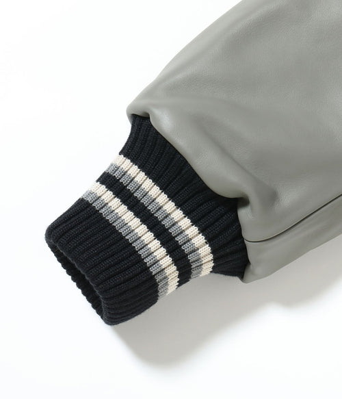 30oz. WOOL MELTON AWARD JACKET “BULLDOGS” (BLACK)