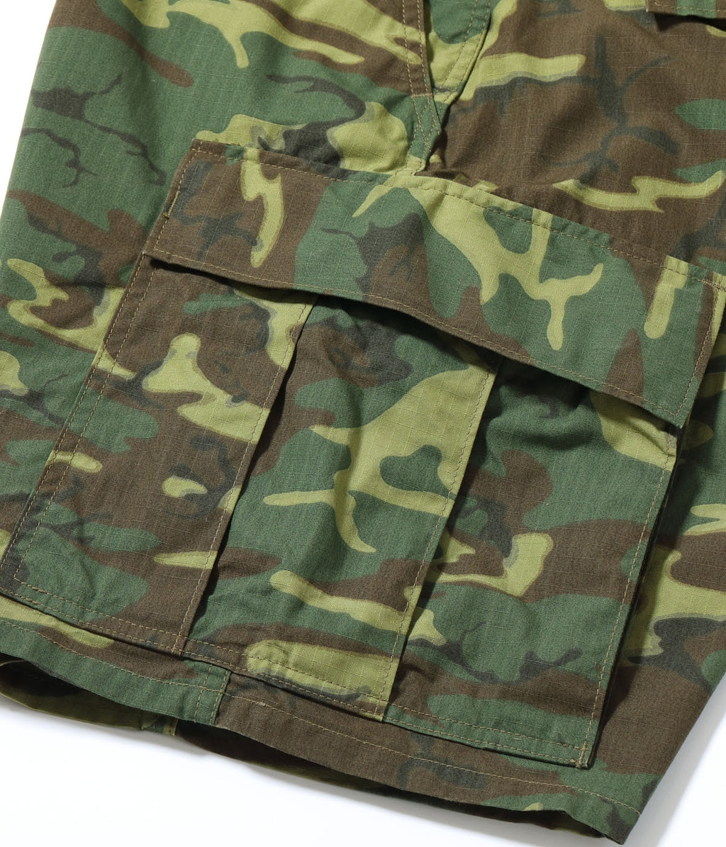 TROUSERS, MAN'S, CAMOUFLAGE COTTON, WIND RESISTANT POPLIN, CLASS 2 SHORTS