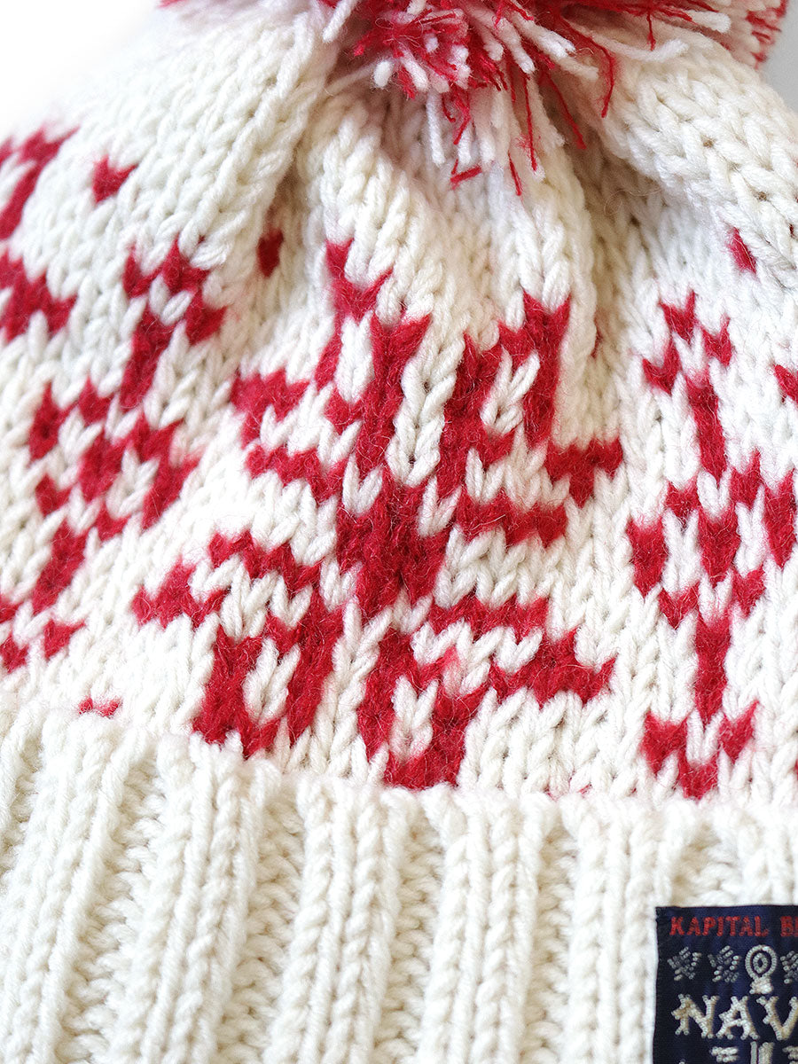 3G Wool Snow Pattern Knit CAP