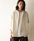 Nuance Color Oversized Regular Collar Long Sleeve Shirt