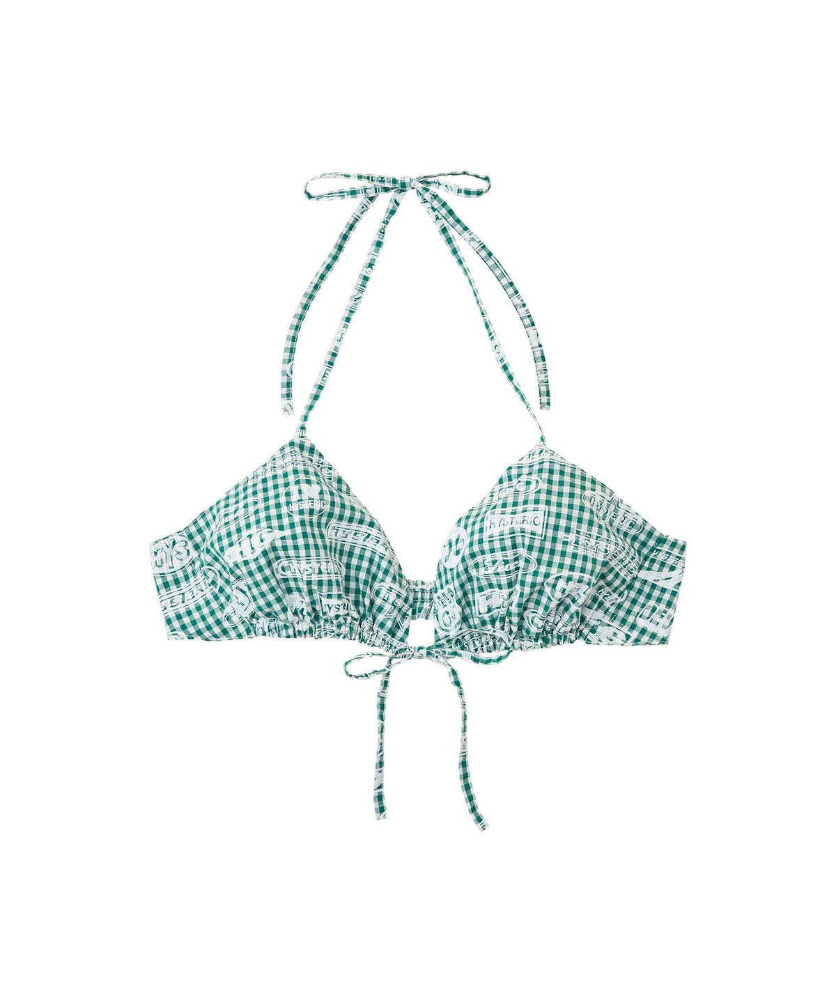HG Racing Gingham Check Bra Top