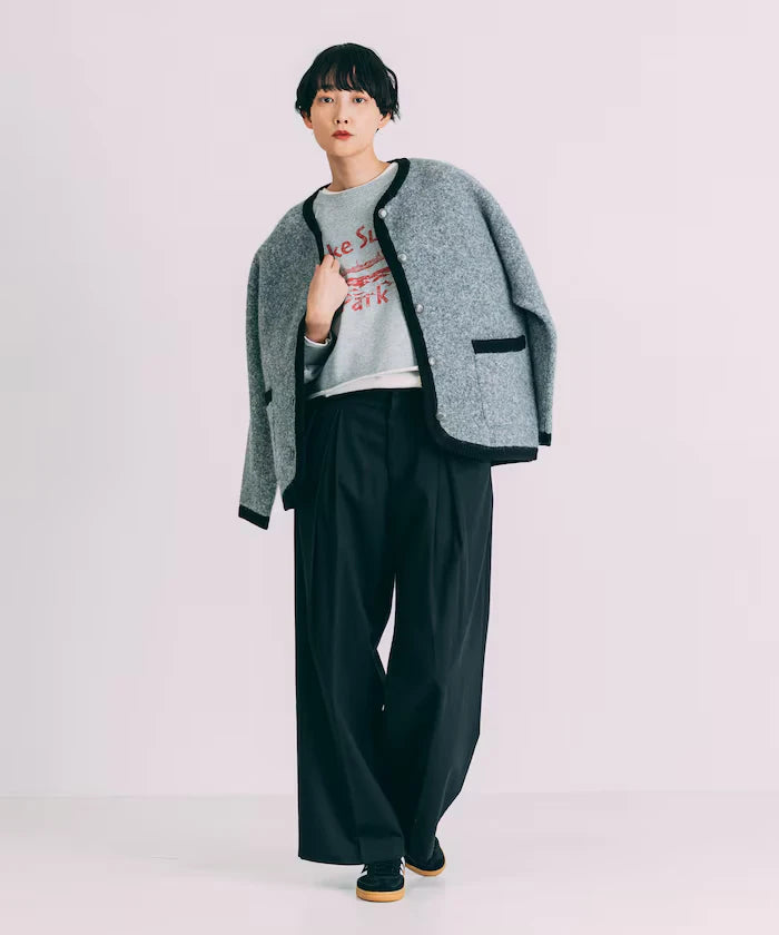 Tuck Wide Slacks Pants