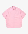 wide shirt with pocket thomas mason pink short sleeve