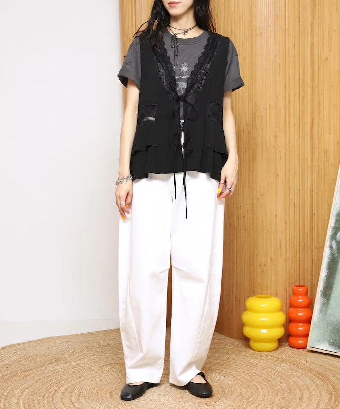Switch Race Vintage Satin Ribbon Vest [Limited Release]
