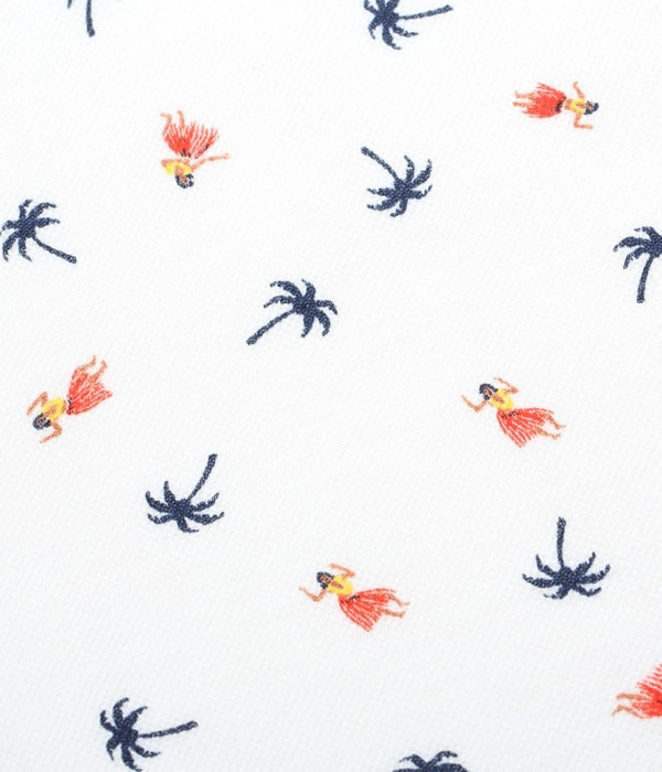 COOLMAX® PULLOVER BUTTON DOWN SHIRT “HULA & PALM TREE”