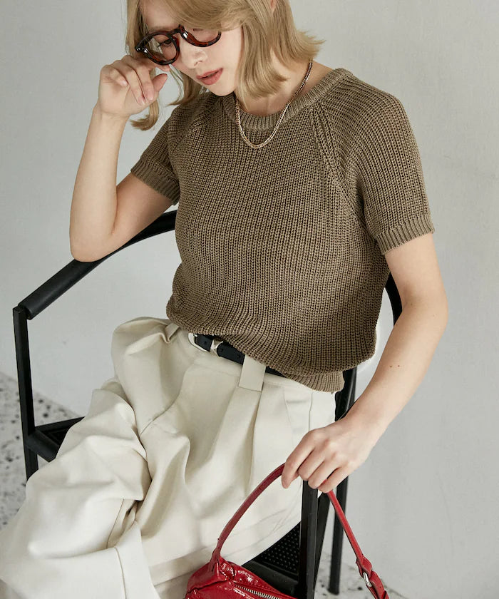 Compact Summer Knit with Purl Stitch - Limited Expansion