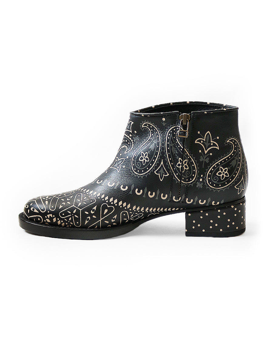 Leather Bandana pt Short Boots